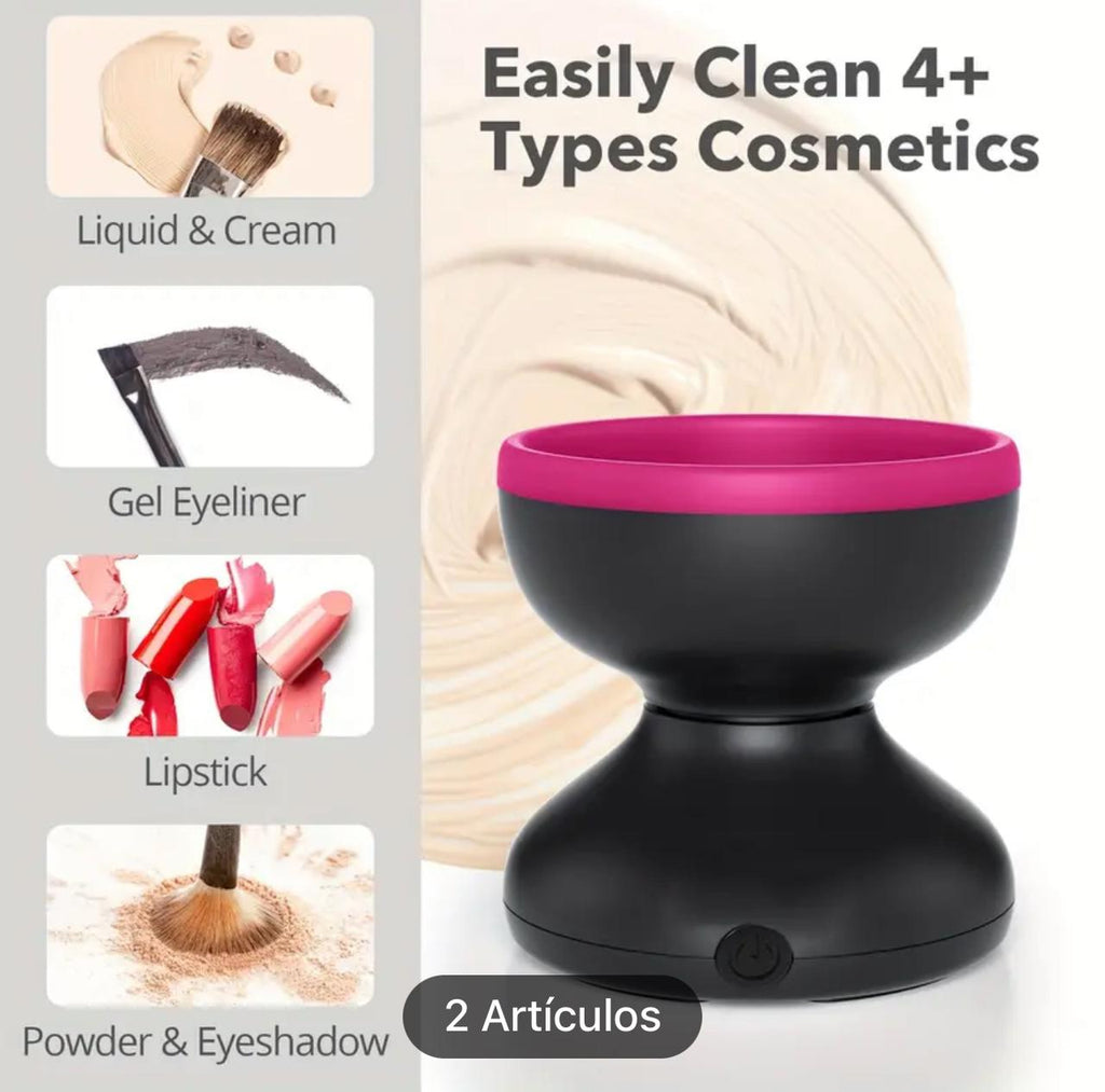 Combo KIT MANICURA 15 pcs + Mini lavadora de brochas