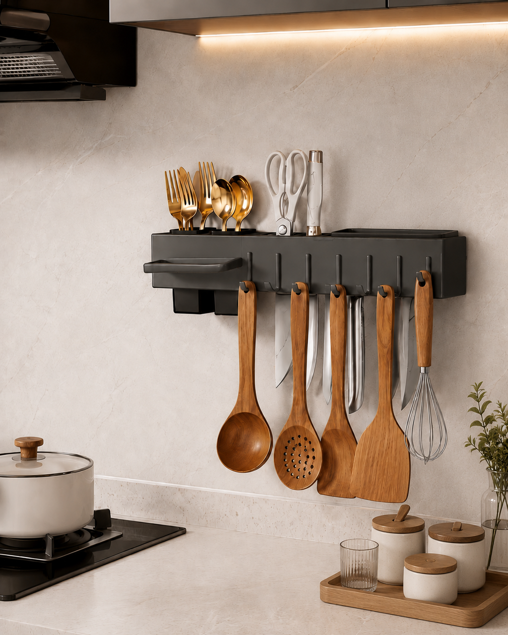 Rack Multifuncional para Cocina Ordenada