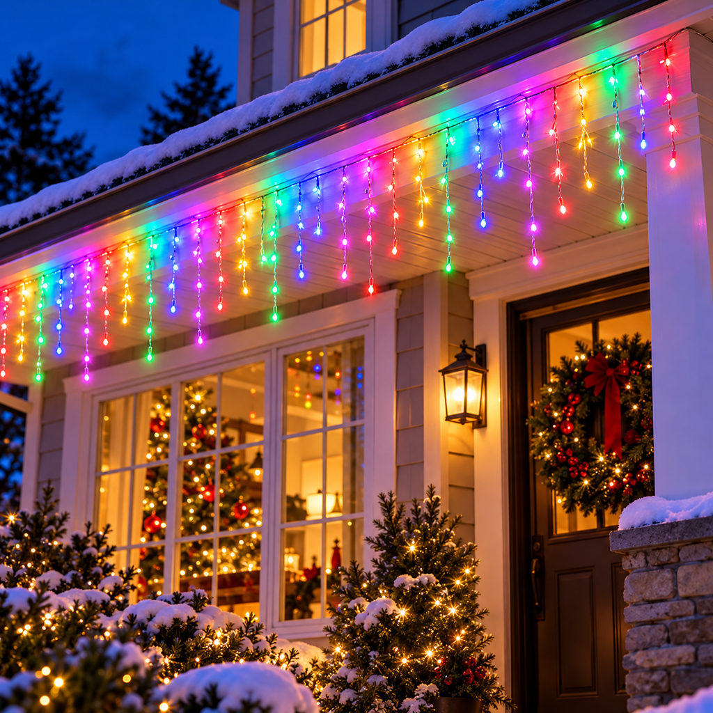 CORTINA LUZ LED 3MT X 45 CM + 1 TAPETE