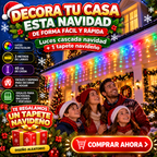 CORTINA LUZ LED 3MT X 45 CM + 1 TAPETE